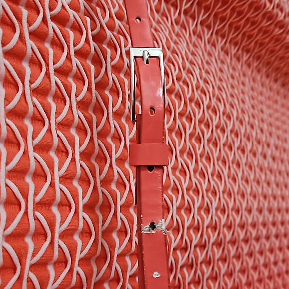 Womens Coral Color Knit Dress Size 16 - Picture 4 of 6